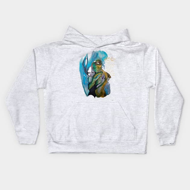 The Shape of Water Kids Hoodie by Blue Afro